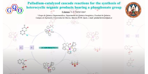 Palladium-catalyzed cascade reactions for the syntesis of heterocyclic organic products bearing a phosphonate group
